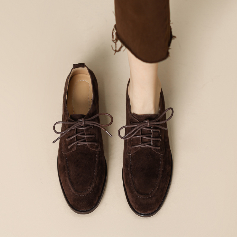 2025 봄과 가을 신상 여성 레트로 레이스업 옥스포드 - Oxford Lace Up Women 리뷰 및 가격